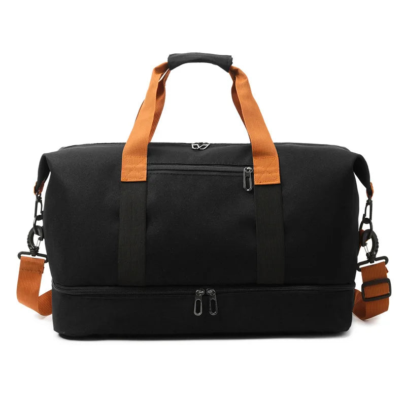 Fashion Travel Bags For Women Large Capacity Men's Sports bag Waterproof Weekend Sac Voyage Female Messenger Bag Dry And Wet