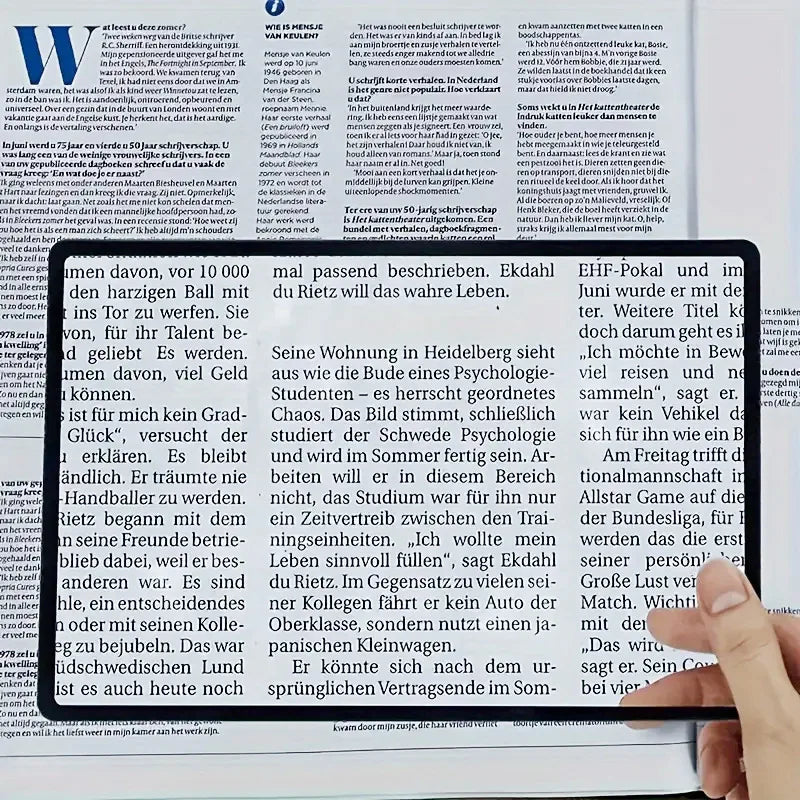 Full Page Large Sheet Magnifier Magnifying Glass Reading Aid Glass Page Magnifying Lens Reading Magnifier