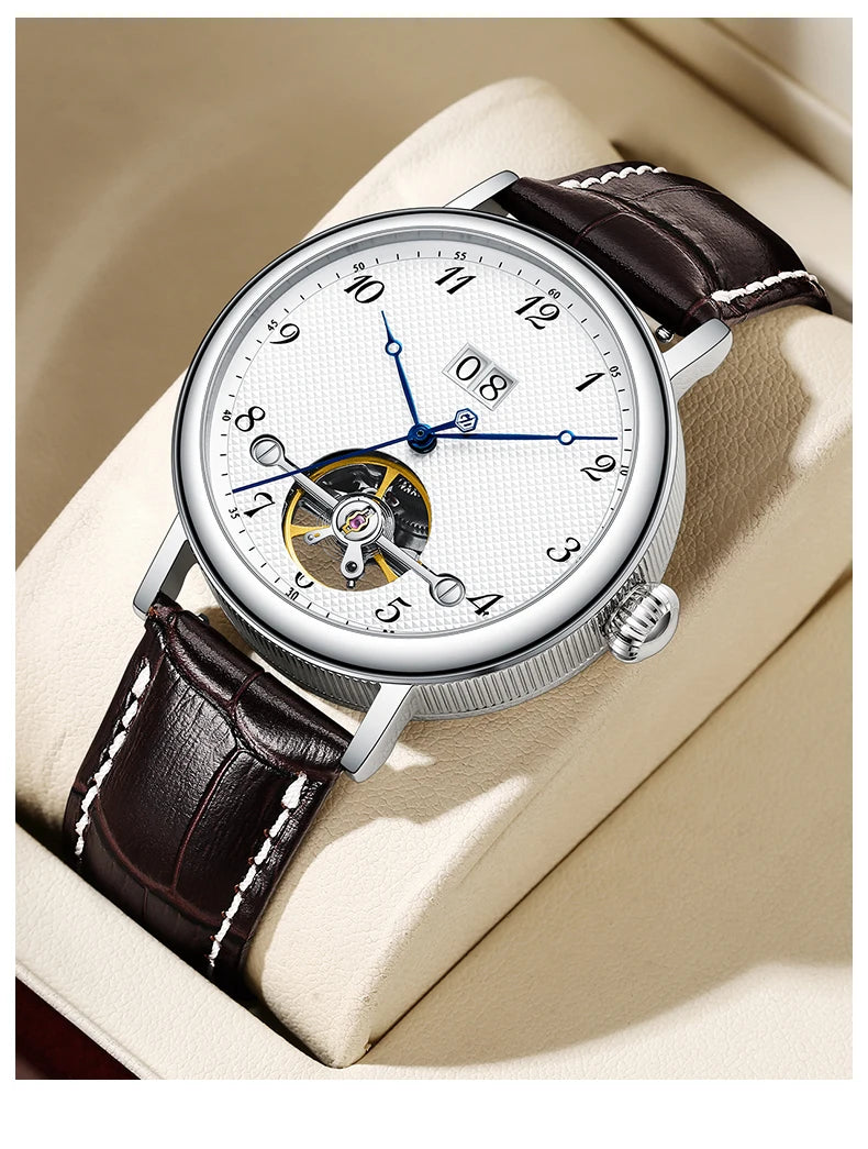 Men Watches 2025 Classic Flywheel Male Watch High Range Stainless Steel Waterproof Automatic Watch for Men Free Shipping Items