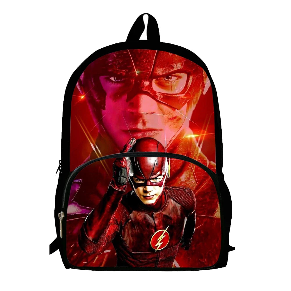 Kids' Cartoon Schoolbags FFlash man Printed Child Backpack,Large Capacity Bookbags for Kindergarten Students,Bags for Boys Girls