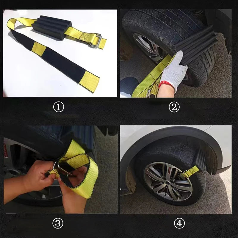 1 Pair Of Anti Sinking Board Beach Off-road Vehicle Escape Board Self Rescue Device Mud And Snow Outdoor Escape Tool