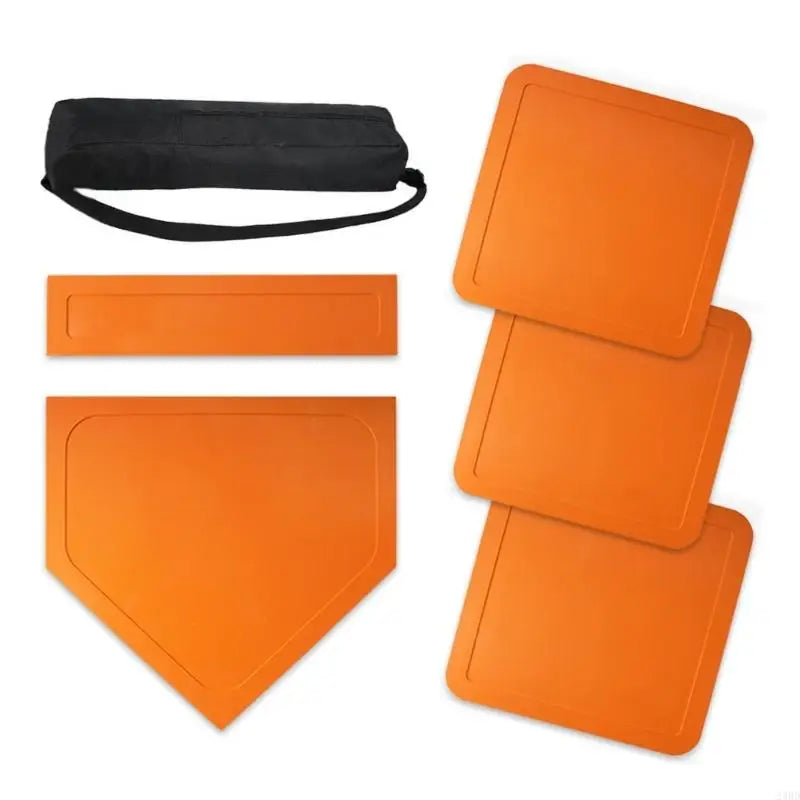 Exercise Home Plate Baseball Softball Base Set For Pitching Hitting Practice 24BD