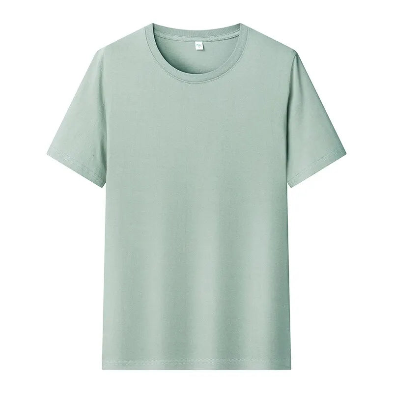 100% Cotton T Shirts Men Women Short Sleeve Solid Male Female Tshirts Tees O-Neck Tee Shirt