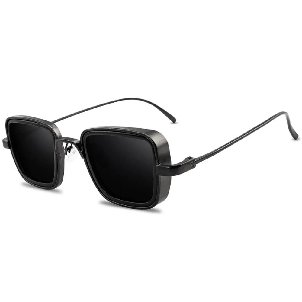 Lightweight Retro Square Sunnies Gradient Sunshade Eyewear Unisex Polarizing Lens Sunglasses Alloy Indian Style Anti-UV Glasses