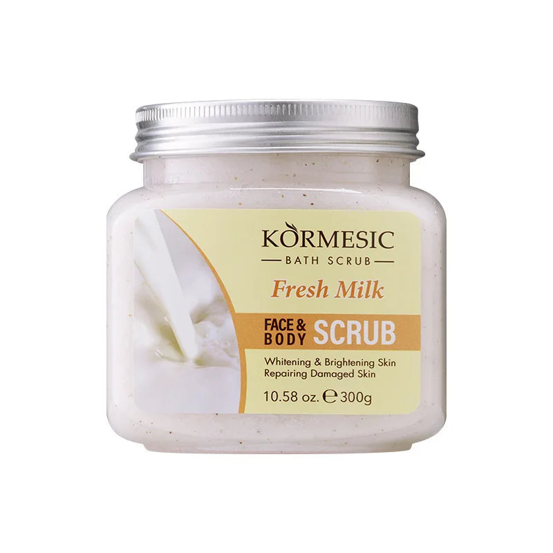 Body Scrub Cream Exfoliating Deep Cleansing Shea Moisturizing Deep Cleansing Turmeric Milk Rose Gentle Tender Smooth Skin Care