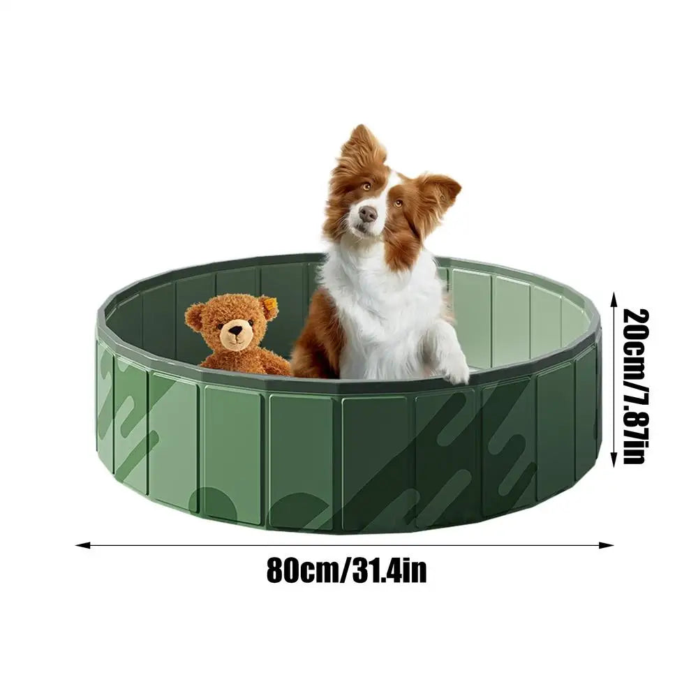 Pet Pool Kiddie Tub Portable Pet Pool Foldable Doggy Pools Outdoor Non slip Pet Bath Pet Cleaning Water Basin Pet Supplies