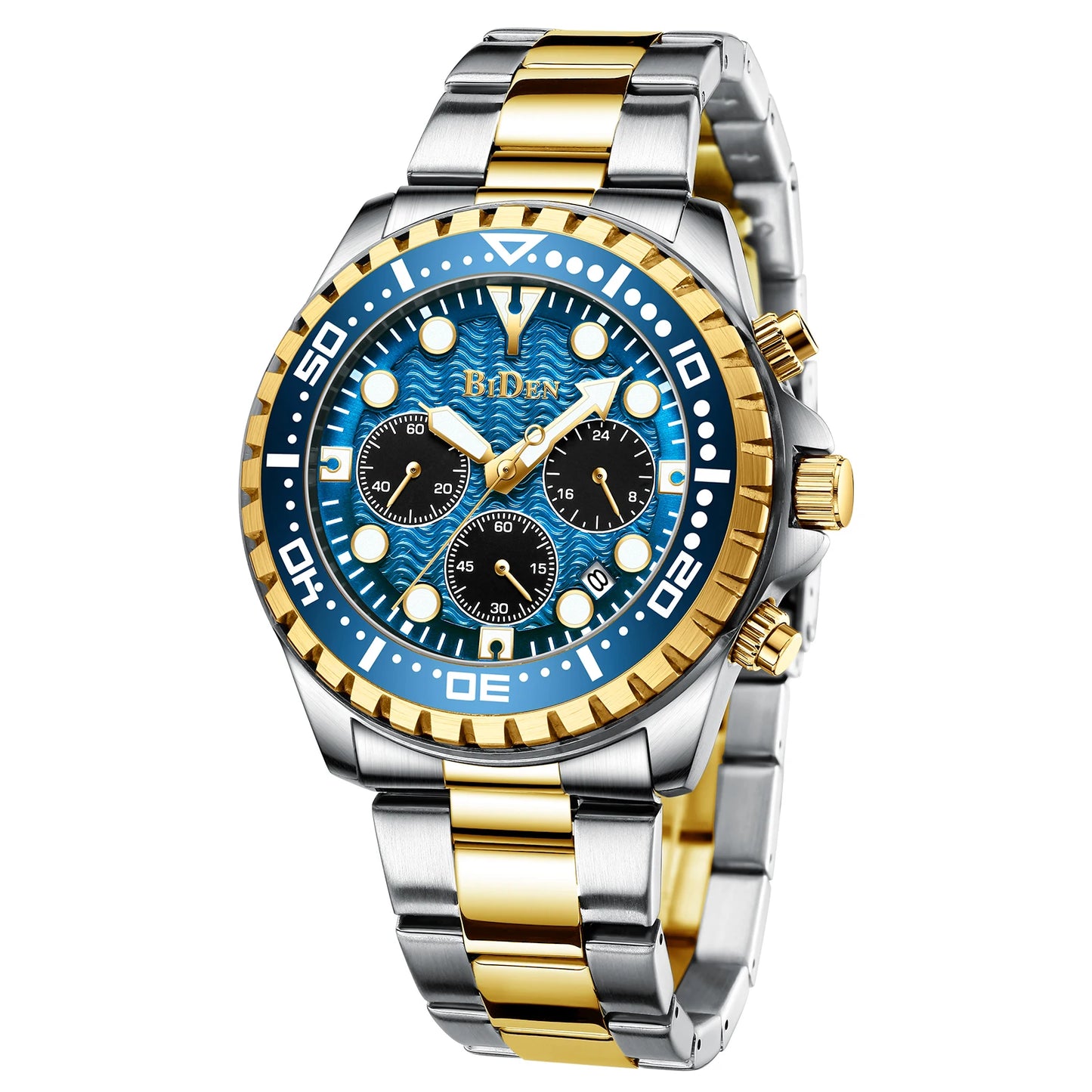 BIDEN Top Brand Fashion Mens Watches for Men Sport Waterproof Quartz Watch Luxury Man Business Luminous Clock Relogio Masculino