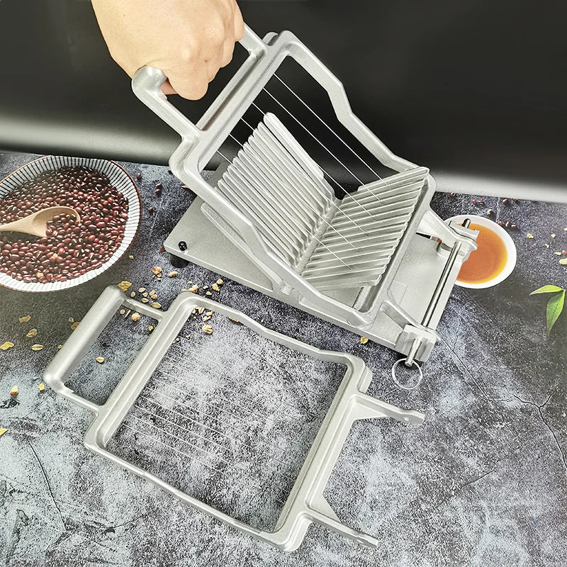 Cheese Slicer, Cheese Tools Cut Fruit Ham Kitchen Meat Slicer Egg Cutting Machine With 2 Blades 1cm/2cm