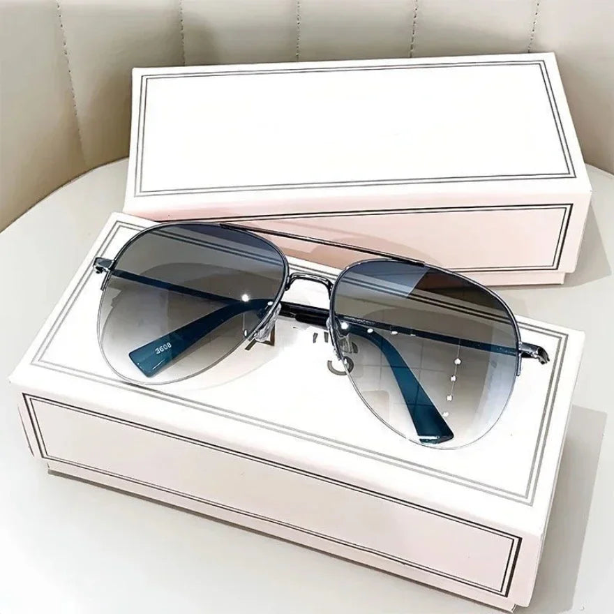 Outdoor Polarized Sunglasses Unisex Men Women Gradient Lens UV400 Driving Travel Sun Glasses Male Ultralight Anti-glare Goggles