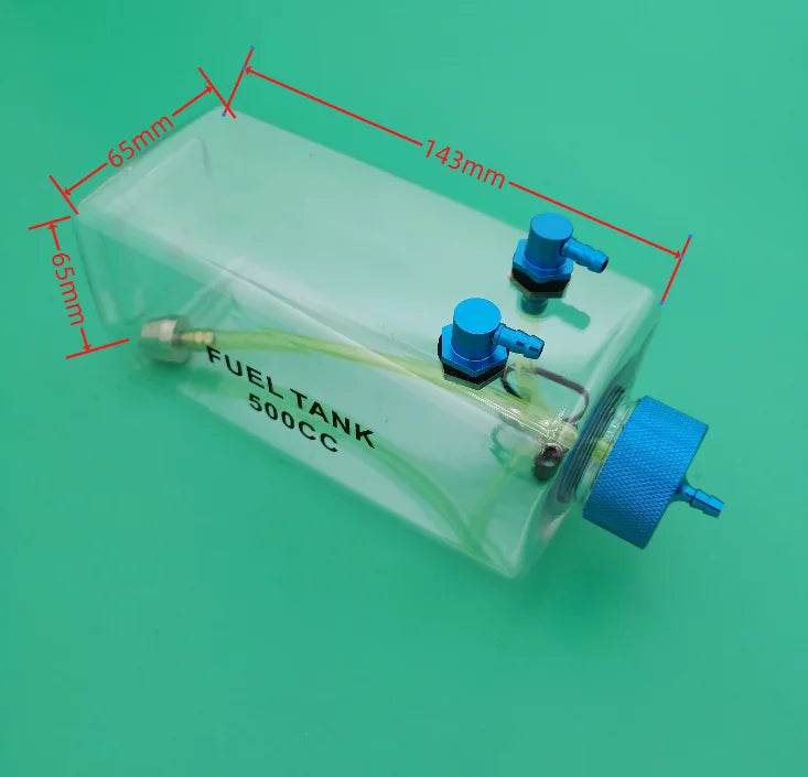 RC Plane Fuel Tank Transparent Plastic 300ML 400ML 500ML 750ML 1000ML 1600ML For Gas oil turbine jet or gasoline Airplane Model