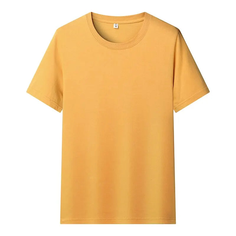 100% Cotton T Shirts Men Women Short Sleeve Solid Male Female Tshirts Tees O-Neck Tee Shirt