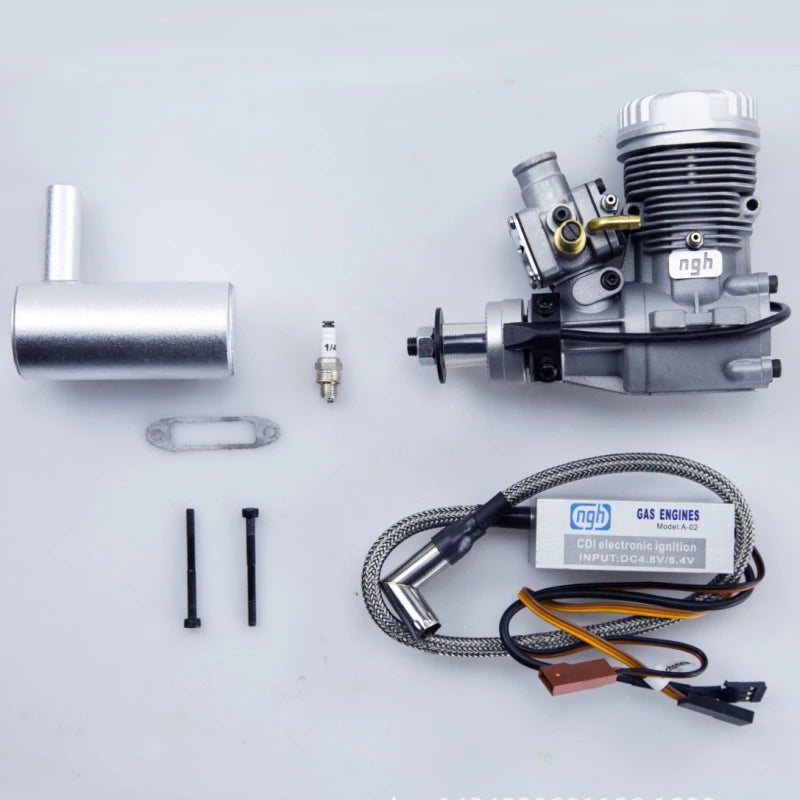 Upgraded NGH GT9-Pro GT09 9CC 2-Stroke Gasoline / Petrol Engine for RC Model Airplane
