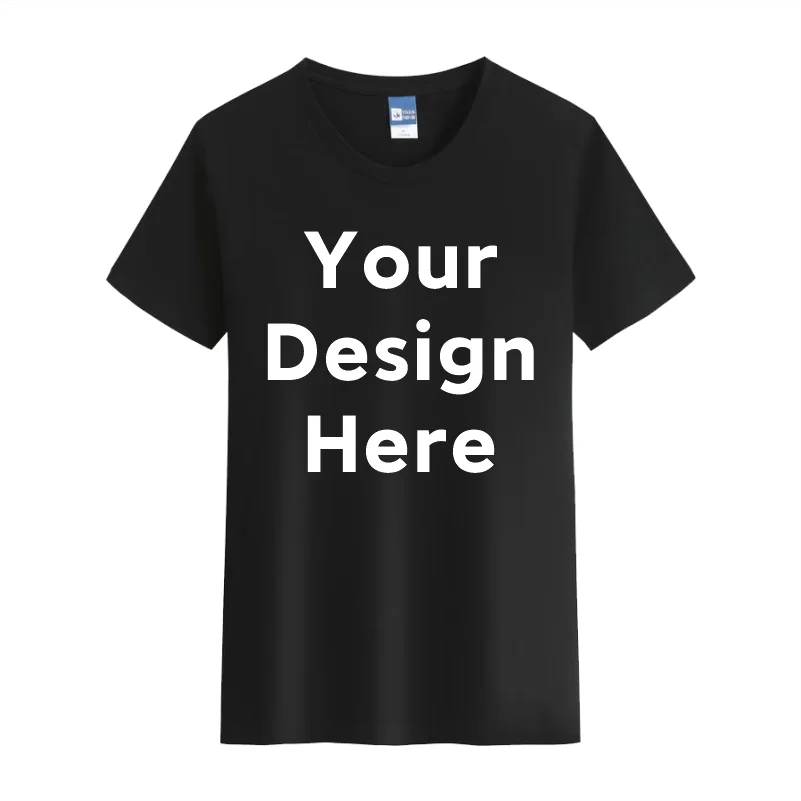 100% Cotton T Shirt  Custom Logo Make Your Design Logo Text Men Women Print Original Design High Quality Gifts Tshirt top