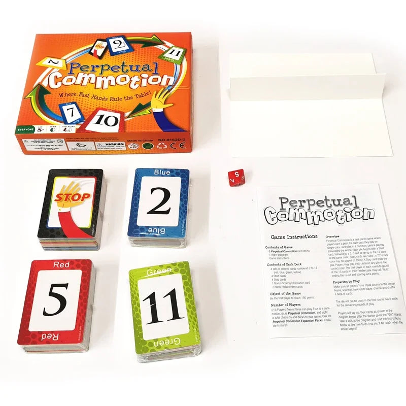 Perpetual Commotion Card Game for Families and Friends: Super Fun Adult Party Games Nights of Laughter and Competition