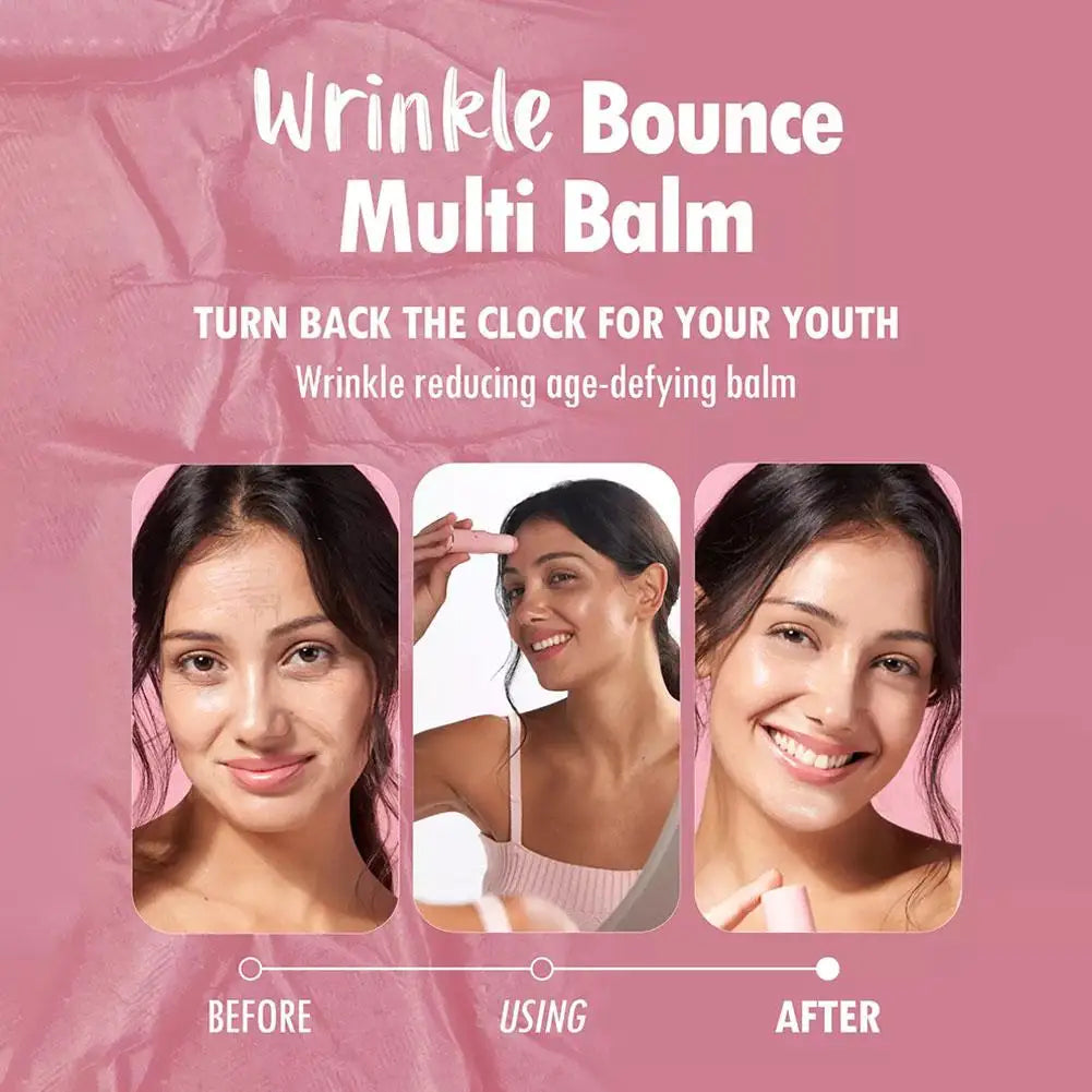 KAHI Wrinkle Bounce Multi Balm Facial Collagen Deep Moisturizing Firming Lift Make Up Base Moisturizer Daily Korean Skin Care
