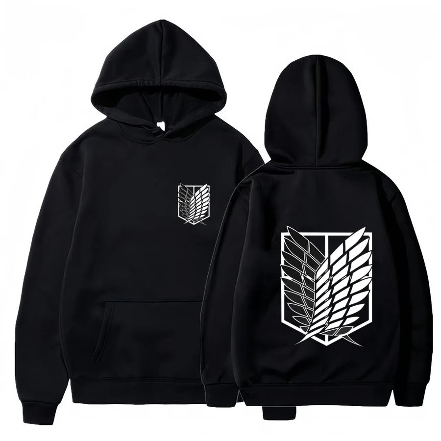 2026 Attack on Titan Men's Hoodie Anime Hoodies Men and Women Streetwear Pullover Harajuku Shingeki No Kyojin Hoodies Sweatshirt