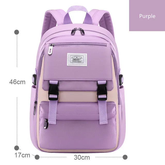 Backpack Children School Bag Back Pack For Boy Girl Kid Child Teenager Class Schoolbag Primary High Bookbag Female Women Teens