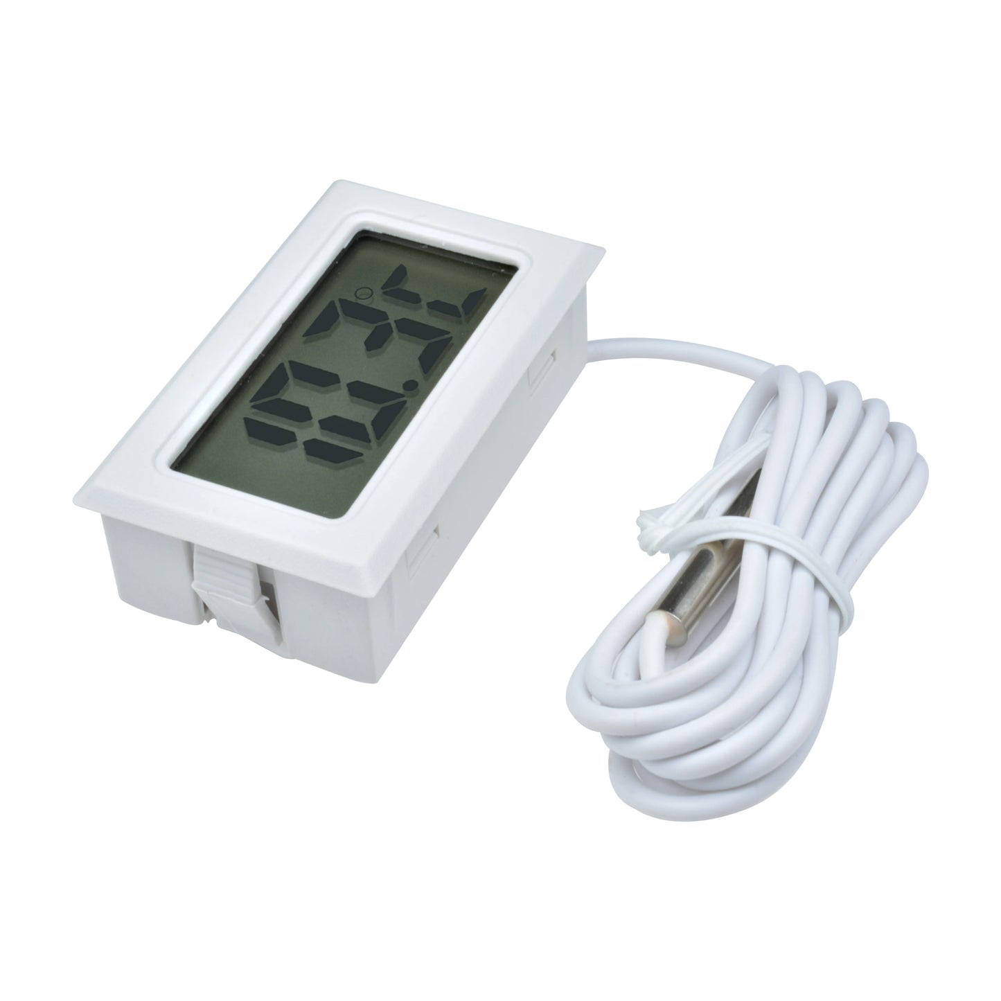 Mini LCD Digital Thermometer Indoor Temperature Sensor Meter Gauge Temperature Instruments with 1M Probe TPM-10 White Black