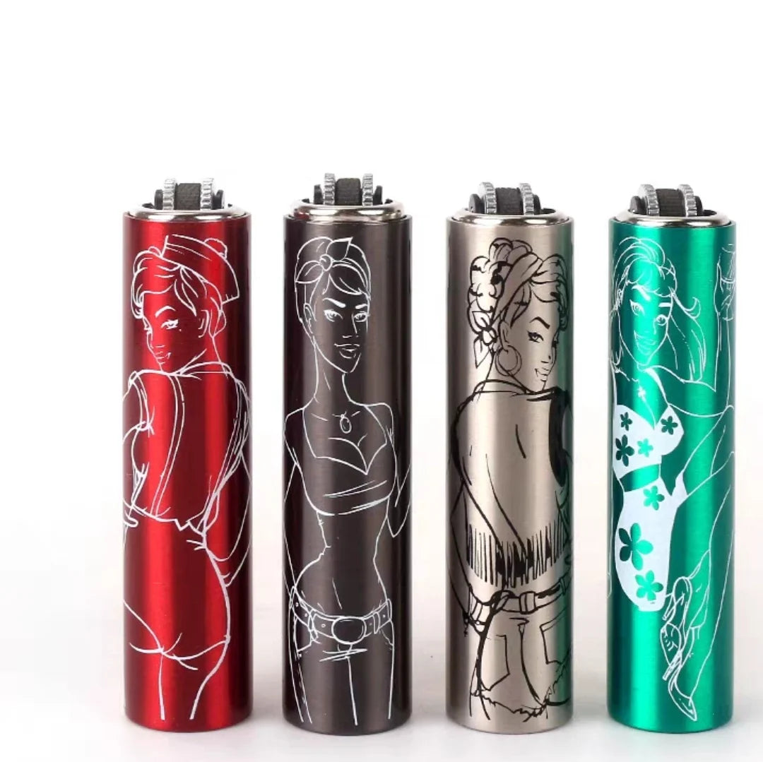 Metal Clipper Lighter Detachable Metal Lighter Environmentally Friendly Inflatable Lighter Grinding Wheel Ignition Tool Men Gift