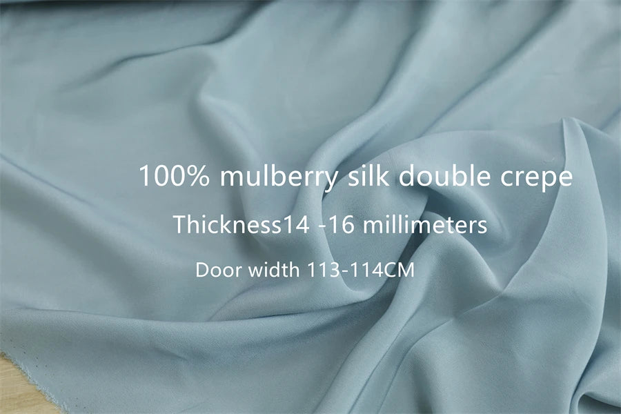 Pure silk shirt clothing fabric wide silk crepe silk fabric crepe dress special offer100% pure silk crepe 25 color selection