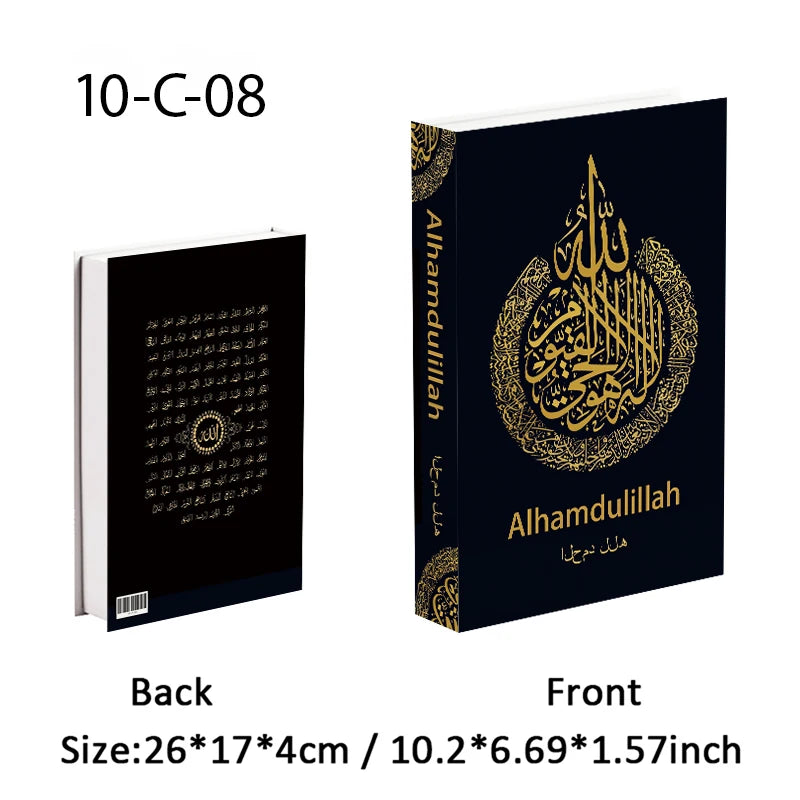 Islamic Fake Book Storage Box Luxury Decorative Books Kaaba Mosque Muslims Moroccan Coffee Table Home Bedroom Ramadan Decor 2026
