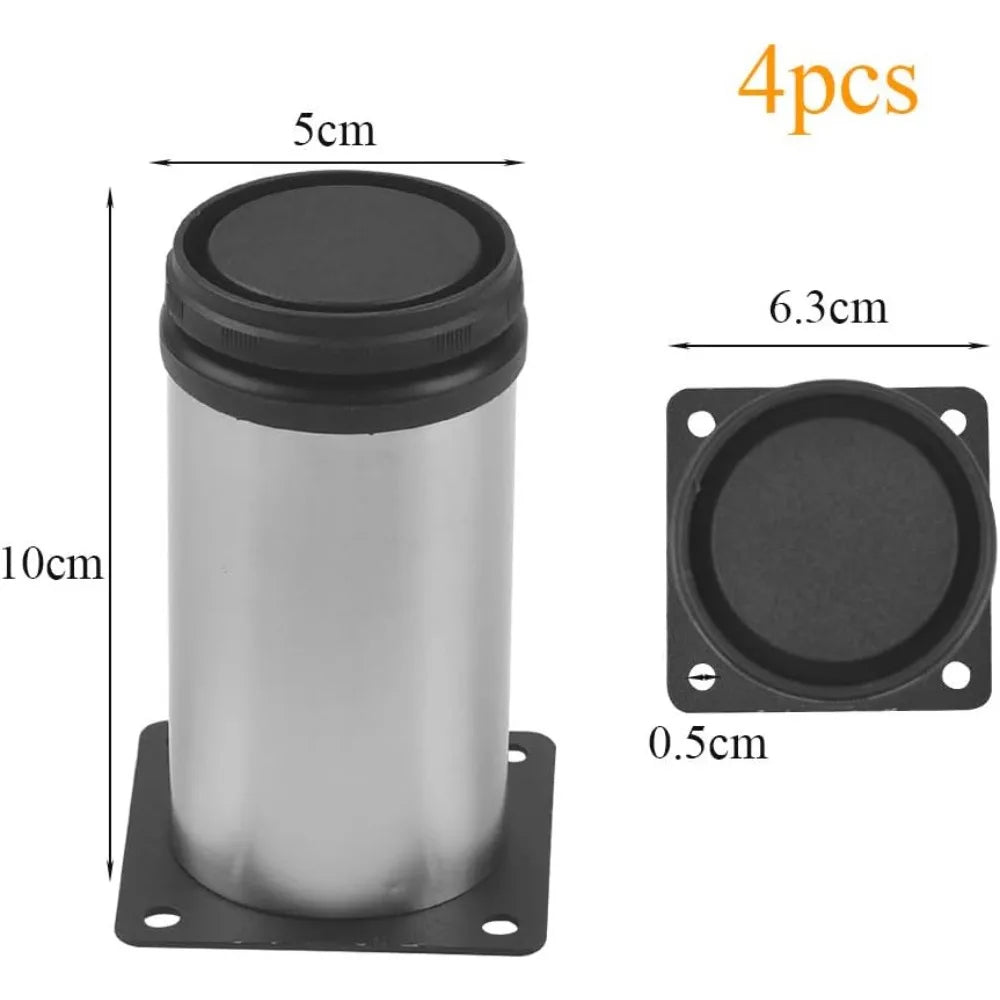Metal Furniture Legs Adjustable Table Legs, Stainless Steel Kitchen Feet for Cabinet Furniture, Office Furniture,Sofa