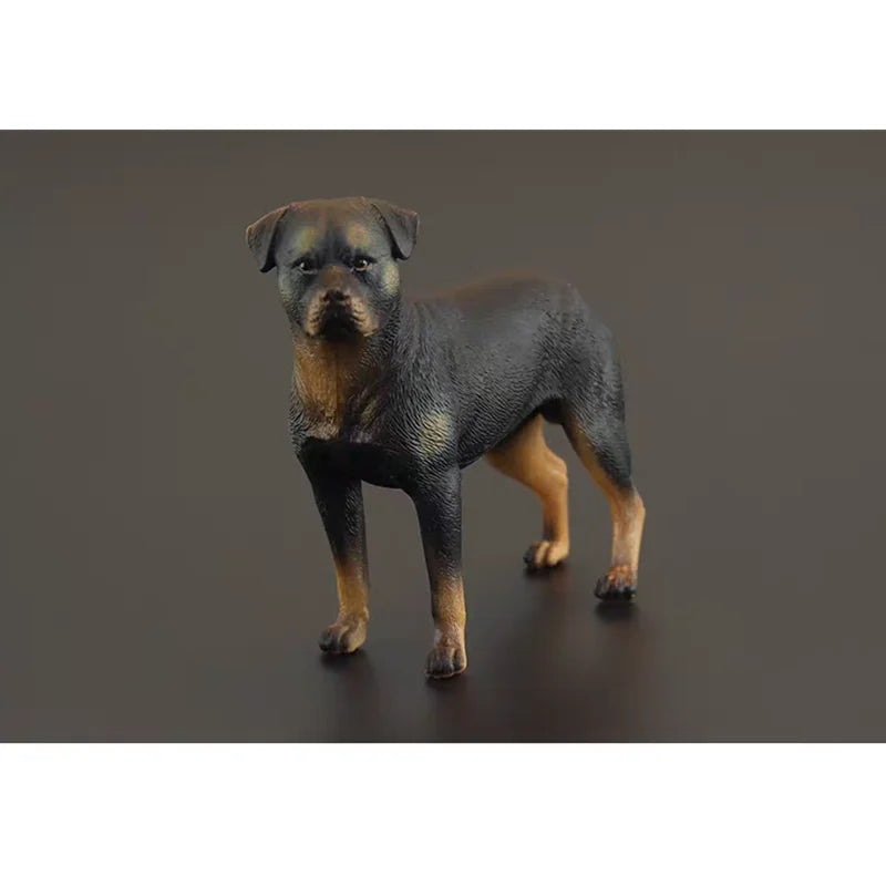 Simulated Rottweiler dog model pet dog desktop decoration puppy home ornament