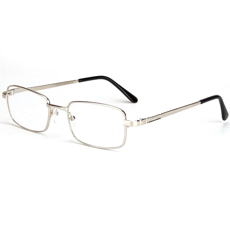 Reading Glasses Real Glass Lens Men Women Square Full Frame Presbyopic Glasses Anti-Scratch Diopter Eyewear +1.5 2.0 2.5