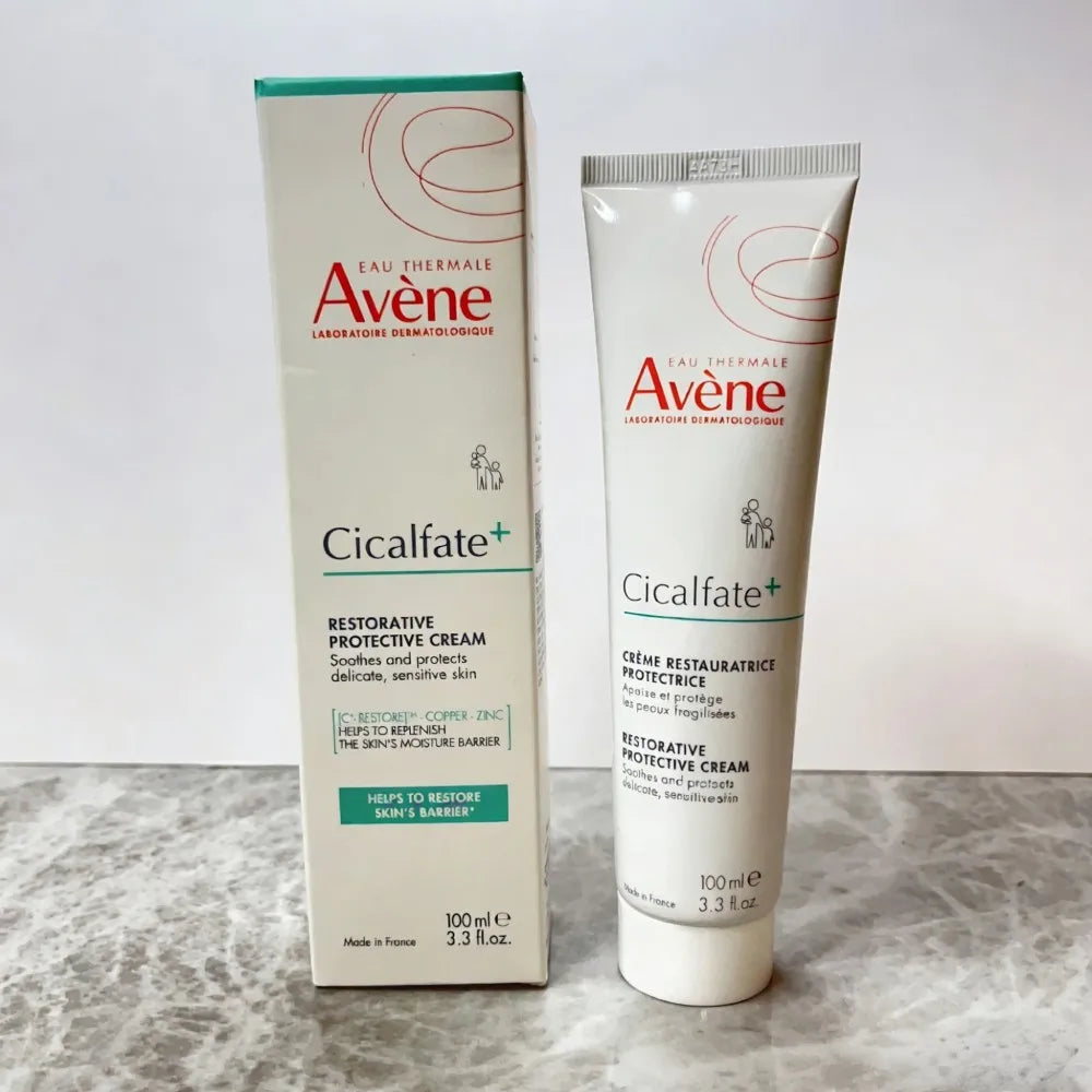 Avene Series Facial Skin Care - Repairing Protective Cream, SPF50+ Sunscreen, Nettoyant Cleansing Gel, Nourish Lip Balm