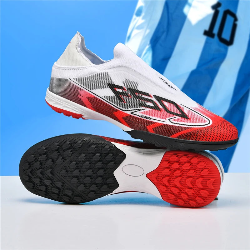 New Men Football Boots Sports Shoes Soccer Shoes High-quality Ultralight High Ankle Breathable Futsal Non-Slip Outdoor Match
