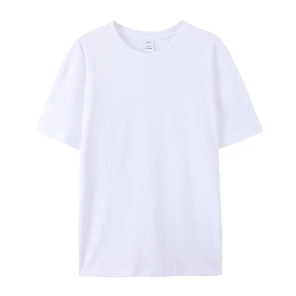 100% Cotton T Shirts Unisex High Quality White T-shirts Wholesale Tee Shirts Summer Blank Tshirt For Men Camisetas Para Hombre