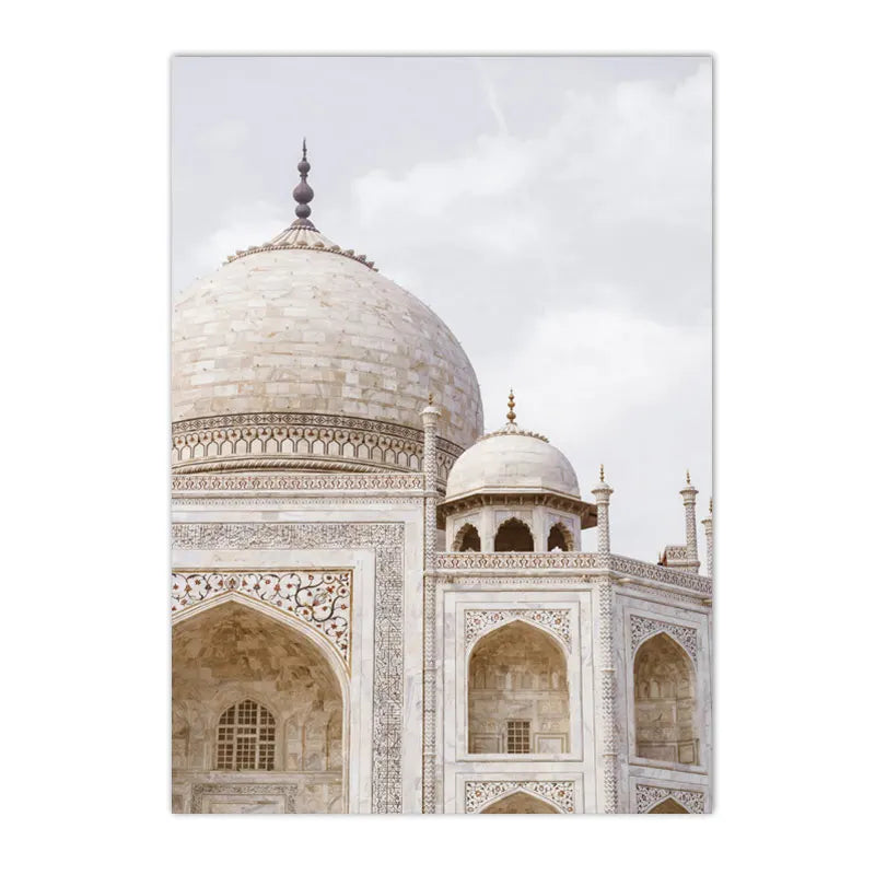 Islamic Wall Art Print Morocco Door Canvas Poster Pampas Grass Beige Flower Art Painting Mosque Posters Wall Pictures Home Decor