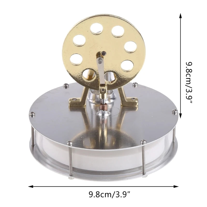 Miniature Low Temperature Stirling Engine Motor Model Puzzle Toys Kit Education Model Children Adult