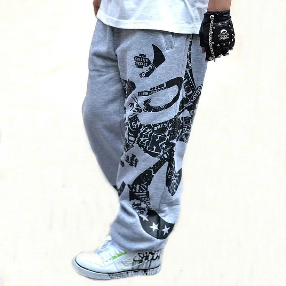 Sweatpant Mens Board Sports Trousers Youth Street Dance Wide Legs Pants Loose Rap Hip Hop Britches Harajuku Baggy TrackBottoms