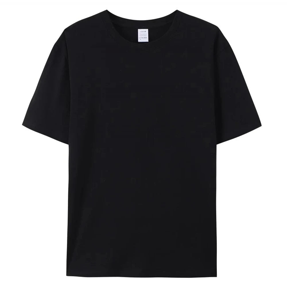 100% Cotton White Tshirt Unisex High Quality Round Neck T Shirt Men Herren T-shirt Uomo Tee Shirt Homme Coton Franela De Algodon