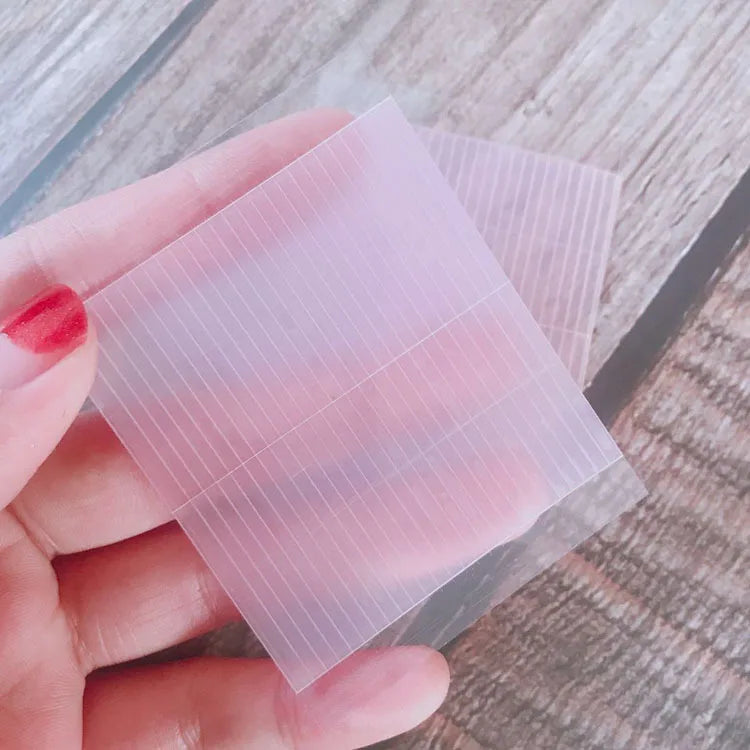 520Pcs/10Sheets Invisible Double Eyelid Tape Self-Adhesive Transparent Pink Eyelid Stickers Waterproof Fiber Stickers For Eyelid