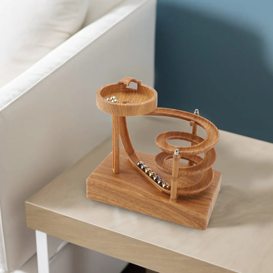 Art Perpetual Motion Machine Ornament Relieve Stress Rolling Ball Perpetual Motion Machine Decoration for Playing