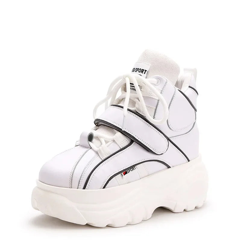 Sneakers Women Heel Platform New 2023 Pumps Sneakers Female Heels Wedges Chunky Shoes for Women Luxury High Quality Women Shoes
