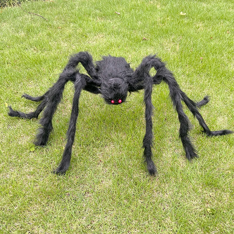 Scary Giant Fake Spiders Halloween Outdoor Decoration Hairy Spider Large Props For Outside Yard Porch Garden Decor Haunted House