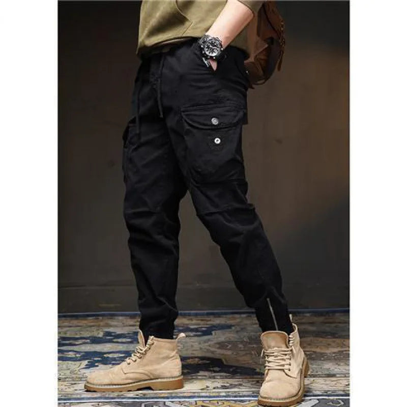 Spring and Autumn Small-footed Work Pants Men's Casual New Outdoor Trendy Brand European American Outdoor Function