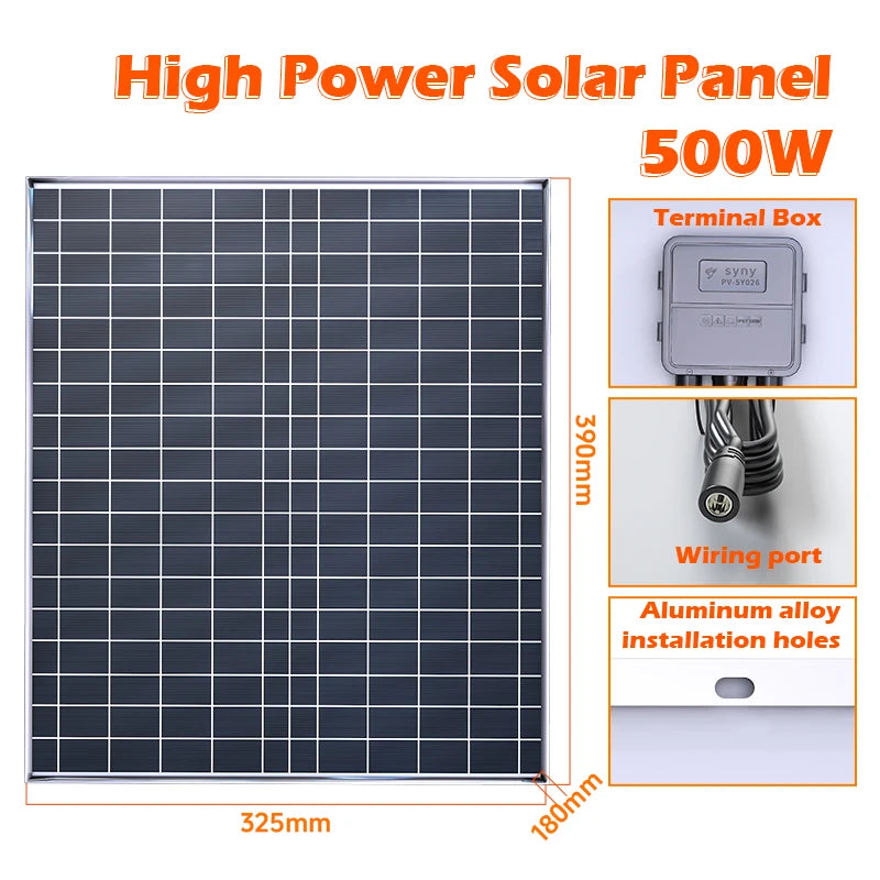Wholesale Solar Panel 100W 12V High-Power Rigid Panel Used For Photovoltaic Power Generation For RV Ship Home Power System