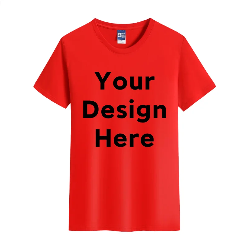 100% Cotton T Shirt  Custom Logo Make Your Design Logo Text Men Women Print Original Design High Quality Gifts Tshirt top