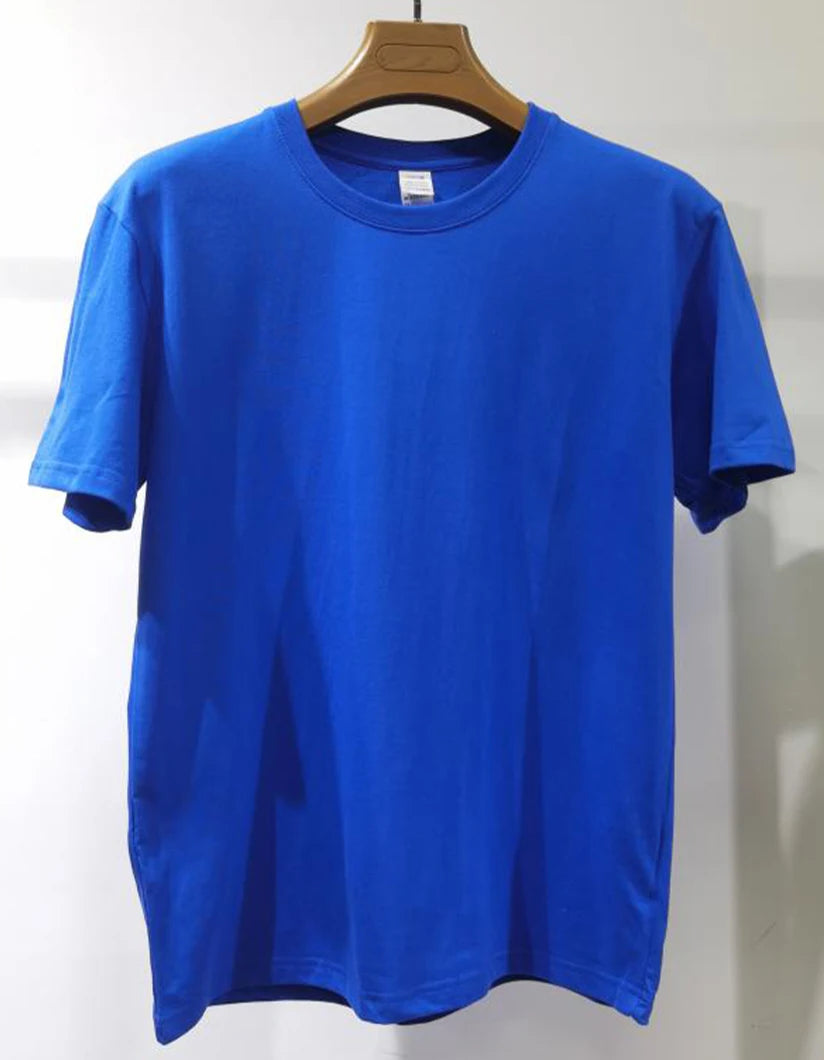 100% Cotton White Tshirt Unisex High Quality Round Neck T Shirt Men Herren T-shirt Uomo Tee Shirt Homme Coton Franela De Algodon