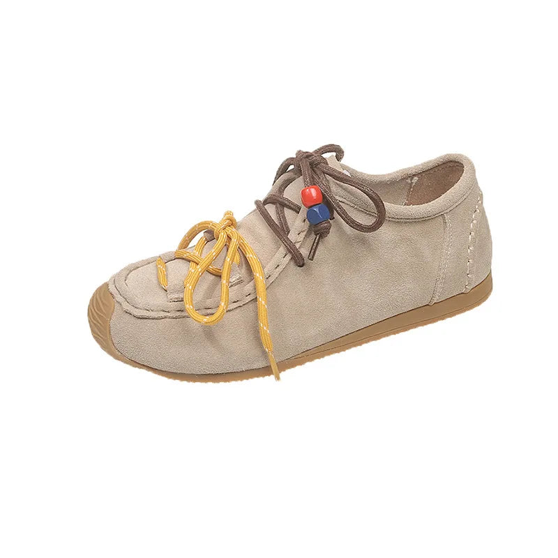 #1 2025 Trending: Women's Suede Flats | Chic & Comfy Training Sneakers | Vintage Versatile Spring/Autumn Shoes