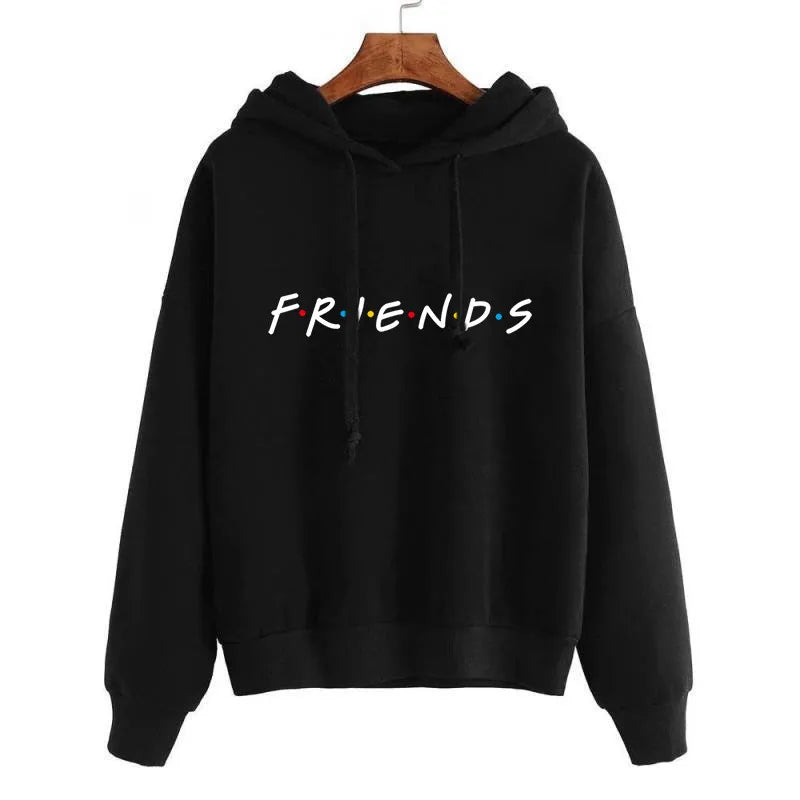 2025 Friends Tv Show Harajuku Funny Cartoon Friends Hoodies Women Ullzang Graphic Friends Sweatshirt Vintage Hoody Female