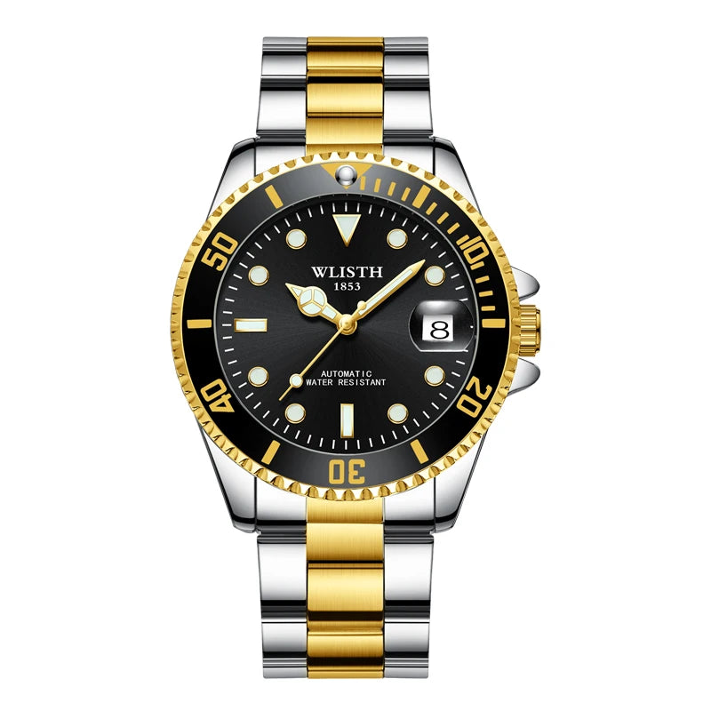 Automatic Mechanical Watch for Men Simple Business Stainless Steel Luminous Luxury Sports Mechanical Watch Man reloj hombre
