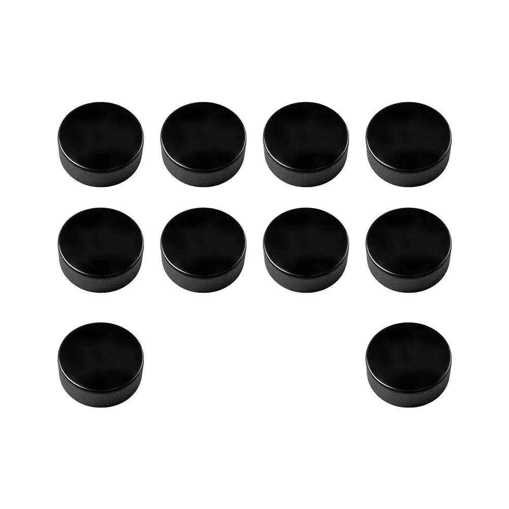 10Pcs Ice Hockey Pucks PU Material Standard Hockey Balls Anti Slip Texture Accurate Passes Practice Training Game