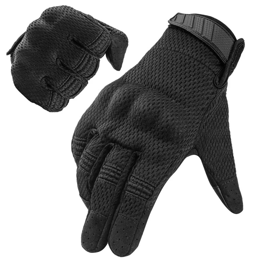 Men's Tactical Touch Screen Half Finger Gloves Compatible Combat Shooting Hunting Outdoor Sports Work Mittens Gloves