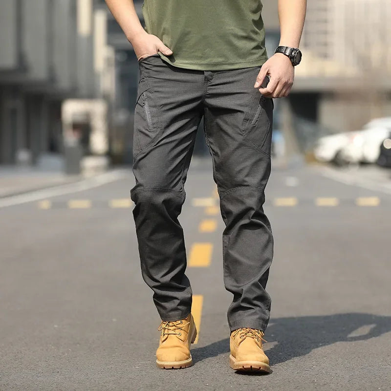 New Men's Spring and Autumn Comfortable Breathable Durable Waterproof Outdoor Sports and Leisure Classic Work Pants