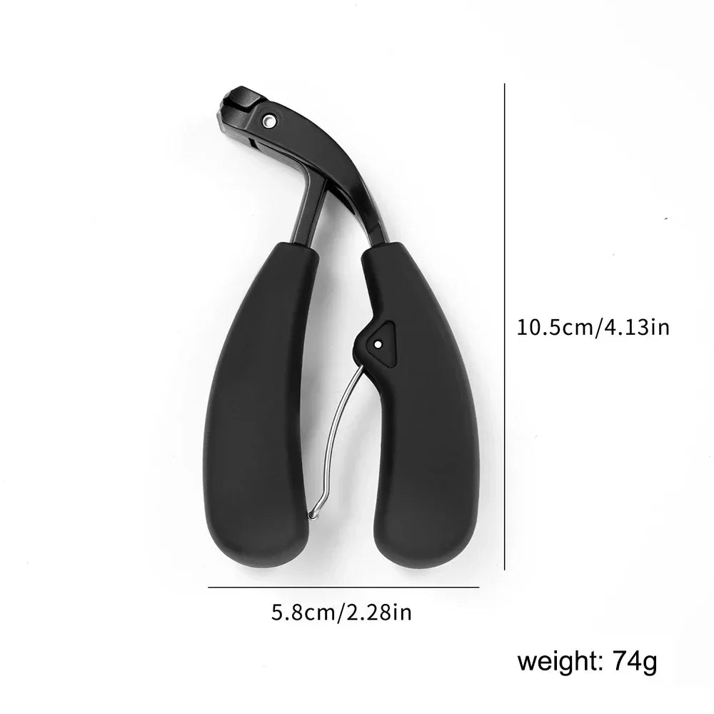 Nail Clippers Anti-Splash Recurved Curved Nail Cutters Thick Toenail Nippers Angled Head Large Opening Stainless Steel Nail Tool